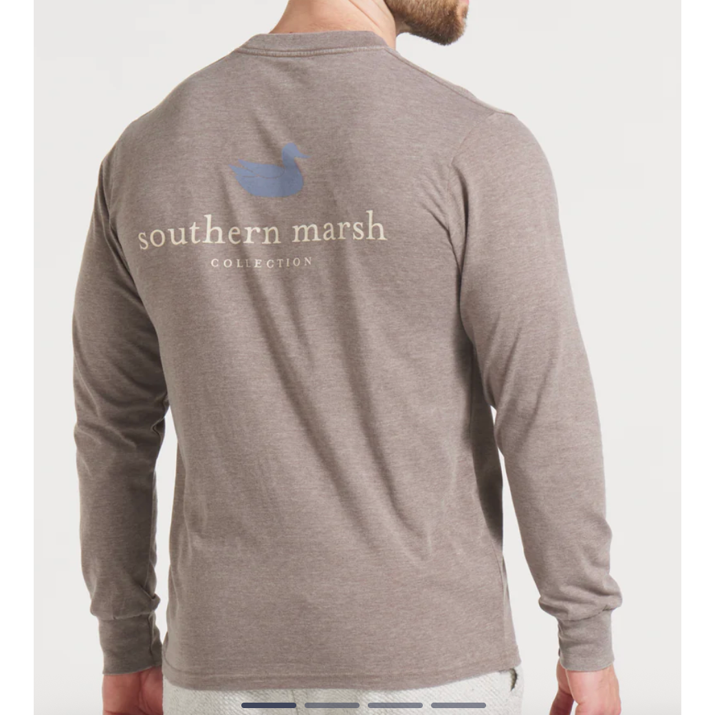 Southern Marsh Seawash Tee LS - Authentic - Washed Dark