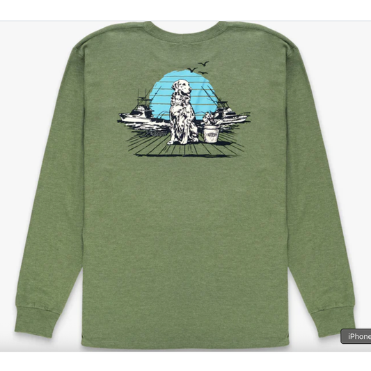 Aftco Bucket LS T-Shirt - Army Heather