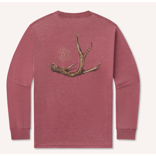 Southern Marsh LS Seawash Tee - Rut - Crimson