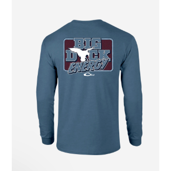 Drake Big Duck Energy Long Sleeve Tee - Blue Shadow