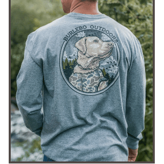 Burlebo Camo Hunting LS - Dark Heather Grey